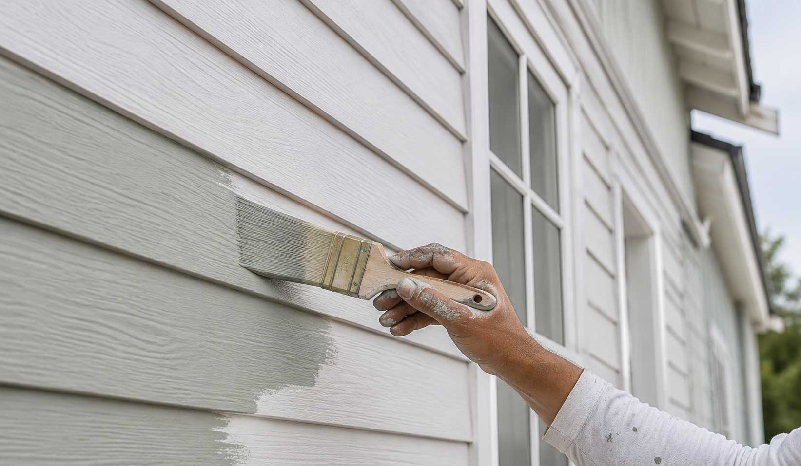 Freshly painted and finished home exterior on the Gulf Coast in Pensacola, Florida