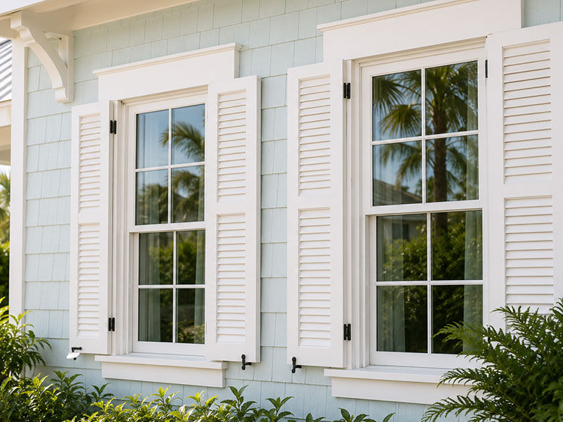 New windows with black frames